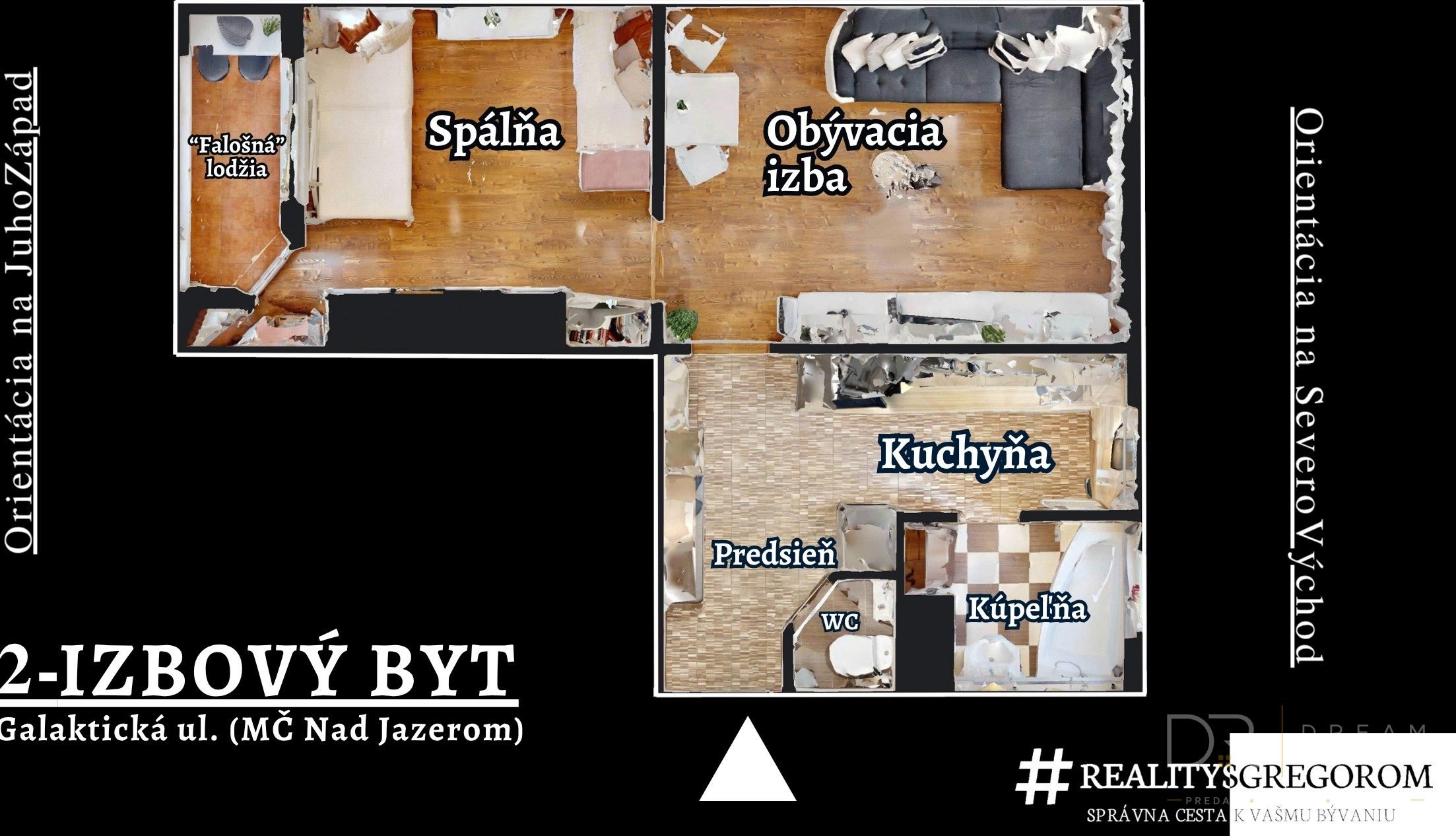 Prakticky zrekonštruovaný 2-izbový byt s vnútornou lodžiou na Jazere - Galaktická ul.