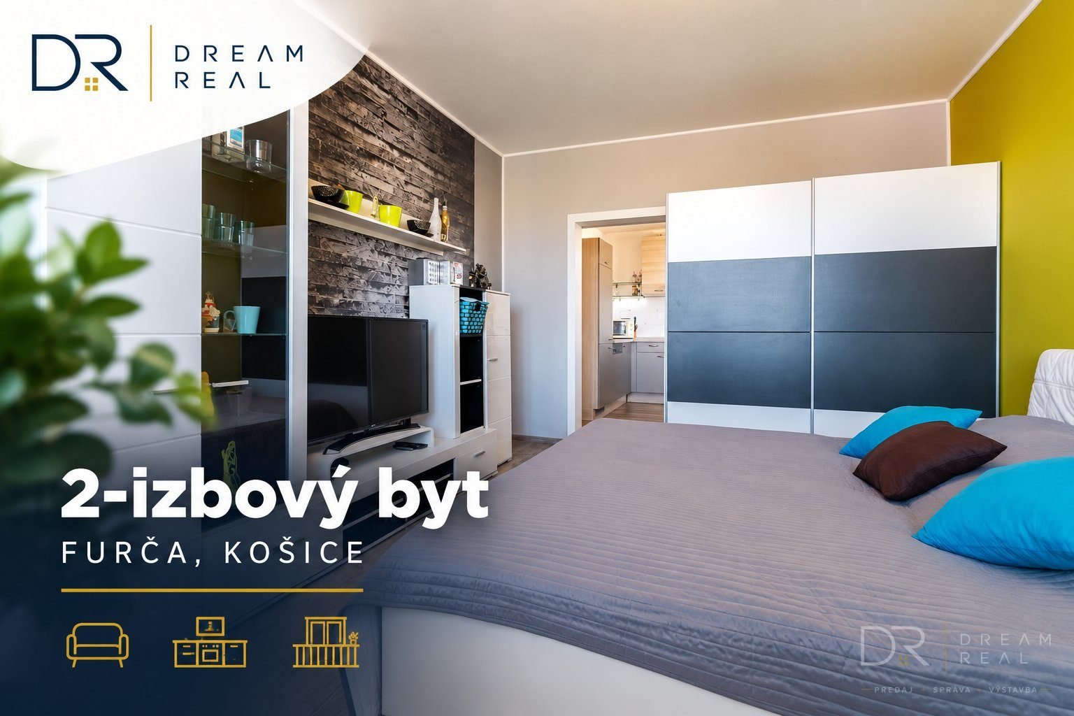 Priestranný 2-izbový byt s loggiou a potenciálom na moderné bývanie – Furča