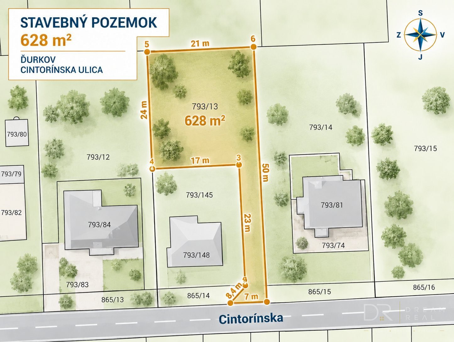 Stavebný pozemok pod lesom so základmi na RD – Ďurkov