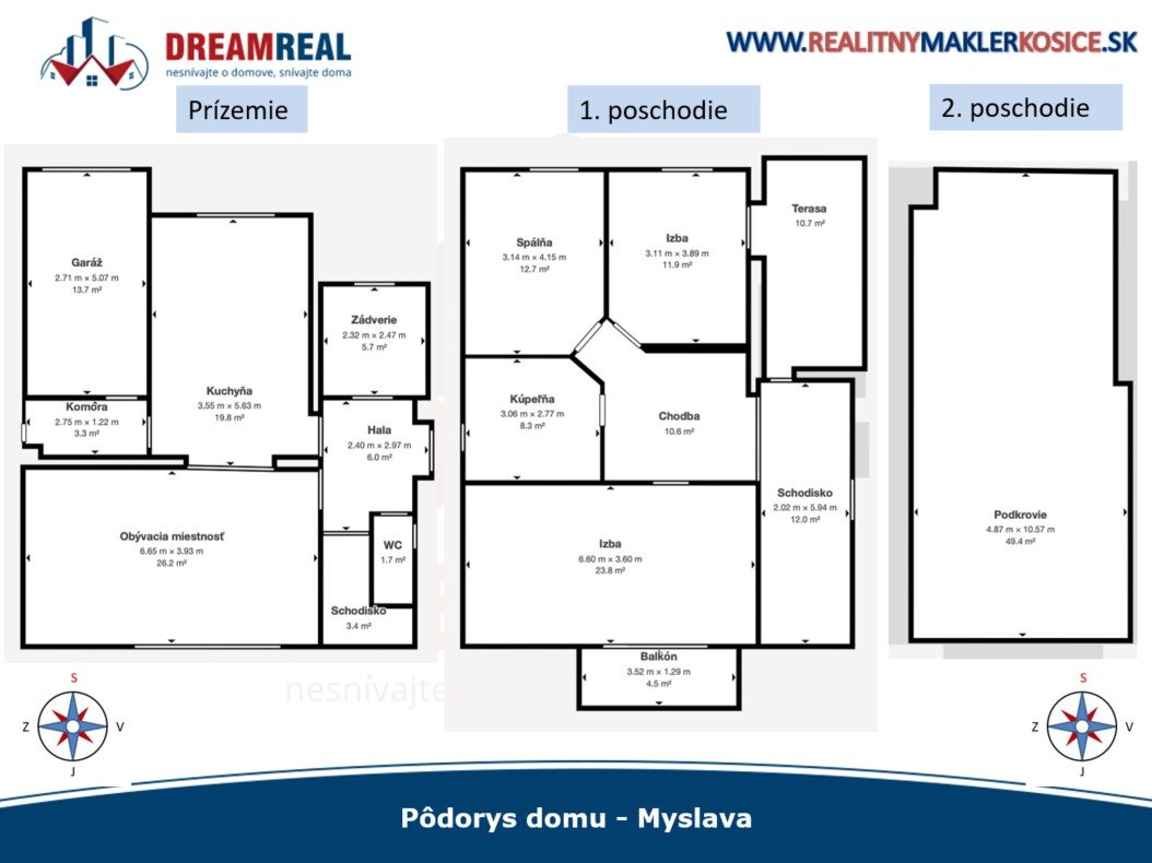Predaj rodinného domu v Myslave s garážou a terasou
