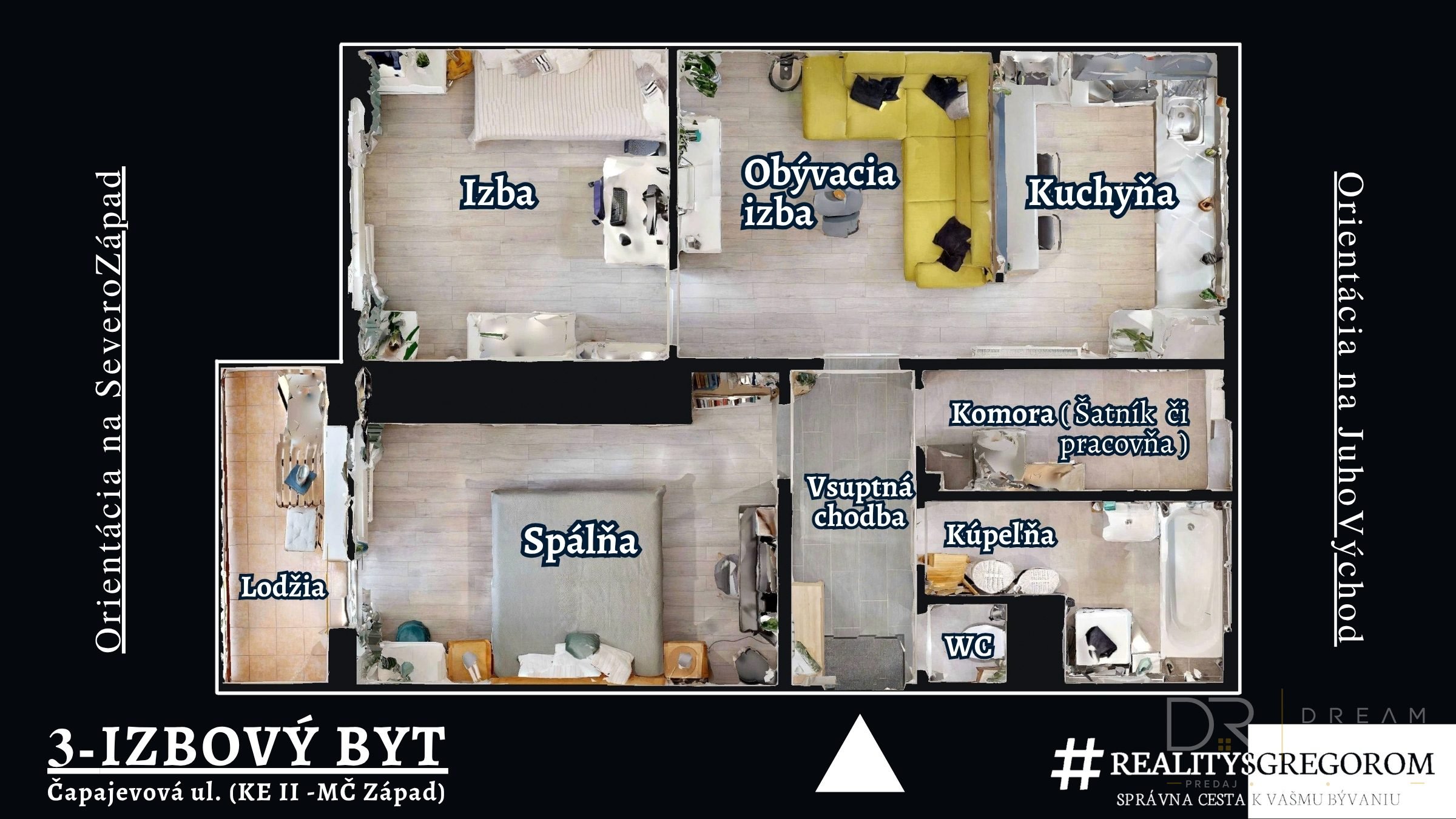 Moderný 3-izbový byt s lodžiou na Terase - Čapajevová ul.